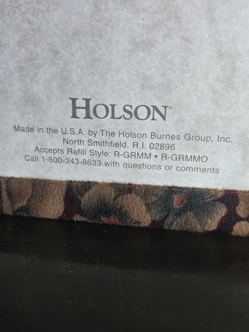 Vintage Holson Floral Tapestry 3-Ring Photo Album Memory Box r-grmm